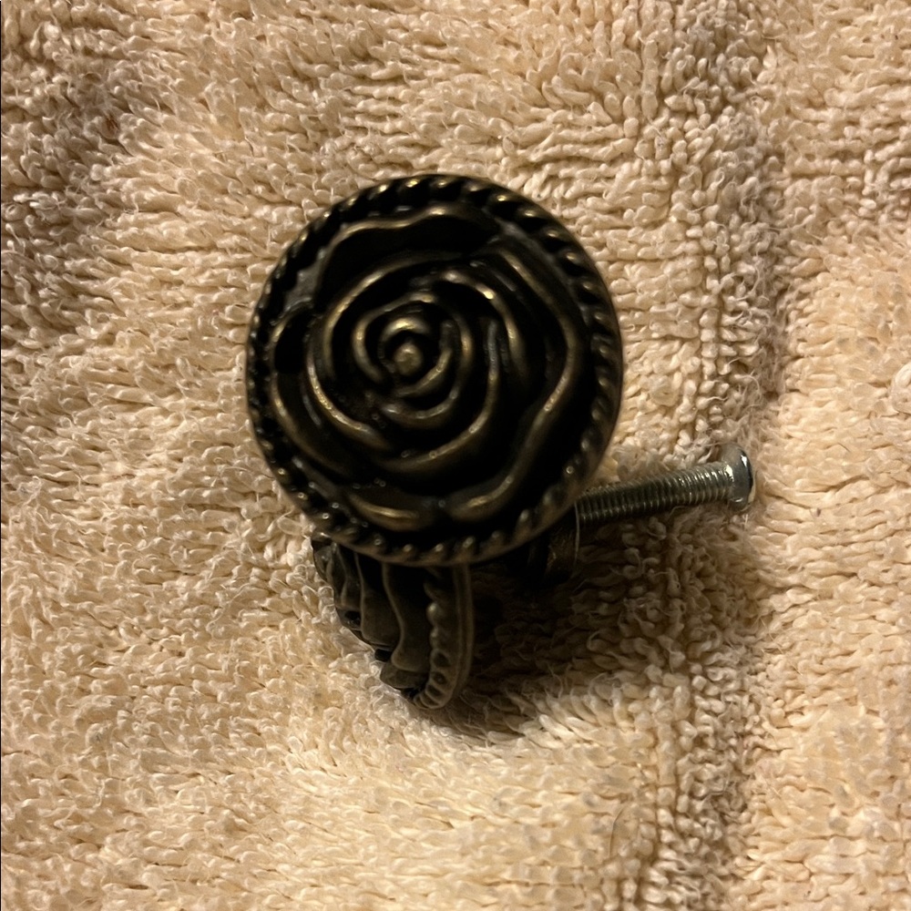 Vintage Style Rose Drawer Knob